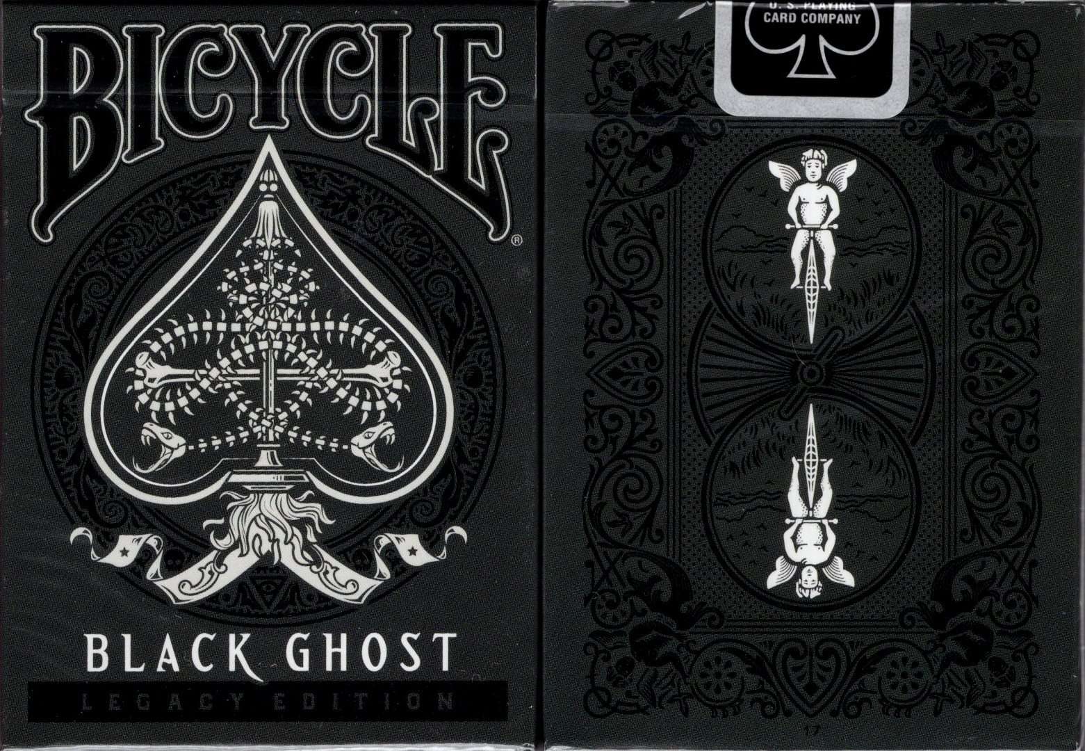 PlayingCardDecks.com-Black Ghost Legacy v2 Bicycle Playing Cards