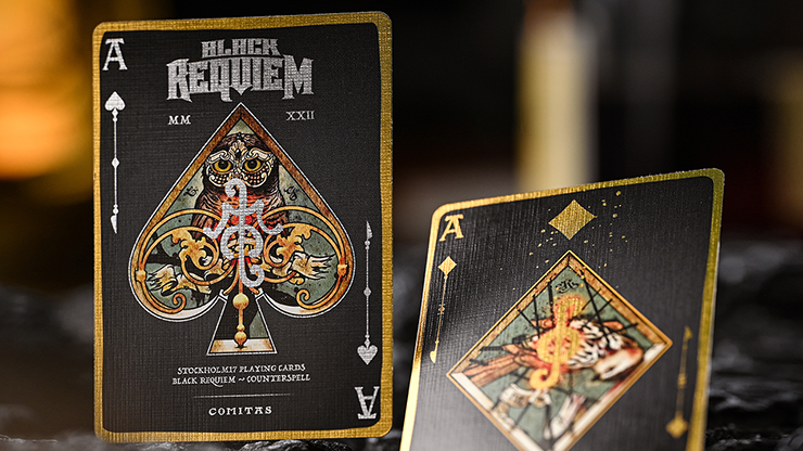 PlayingCardDecks.com-Black Requiem Playing Cards Cartamundi