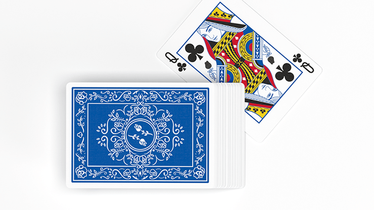 PlayingCardDecks.com-Black Roses Blue Magic Playing Cards USPCC