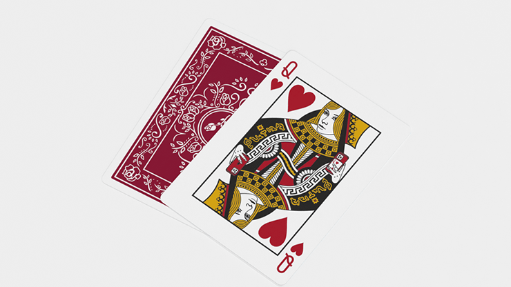PlayingCardDecks.com-Black Roses Edelrot Marked Playing Cards USPCC