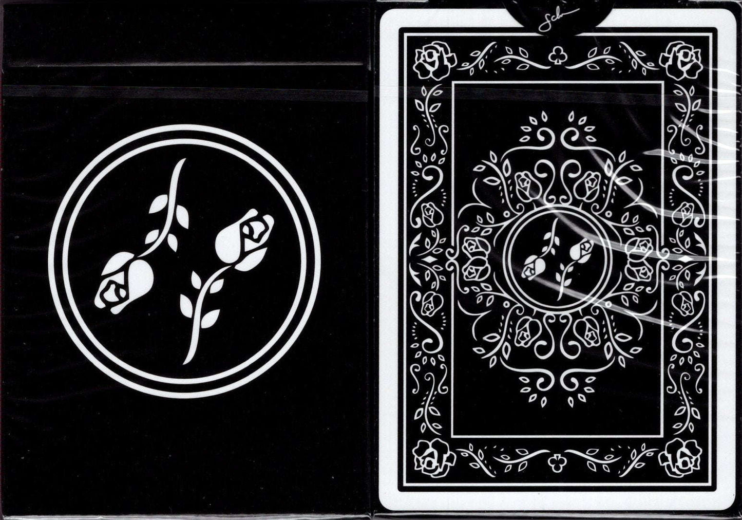 PlayingCardDecks.com-Black Roses Marked Playing Cards USPCC