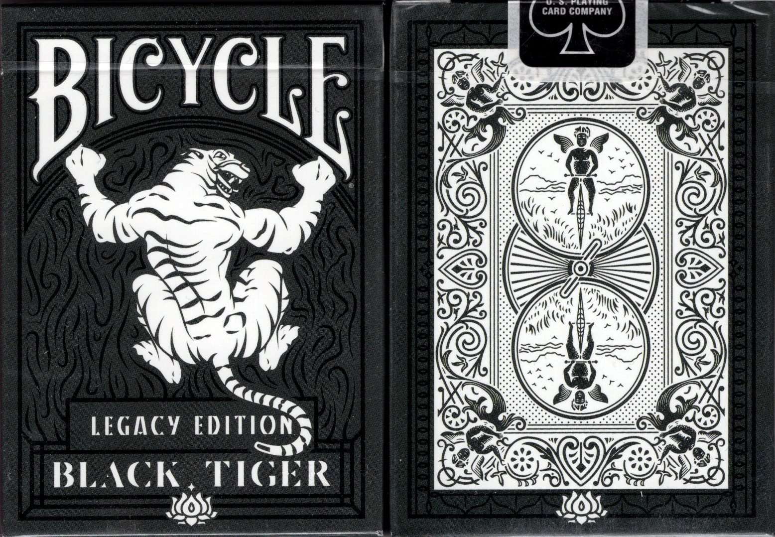 PlayingCardDecks.com-Black Tiger Legacy v2 Bicycle Playing Cards