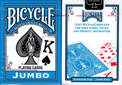 PlayingCardDecks.com-Blue Jumbo Index Bicycle Playing Cards