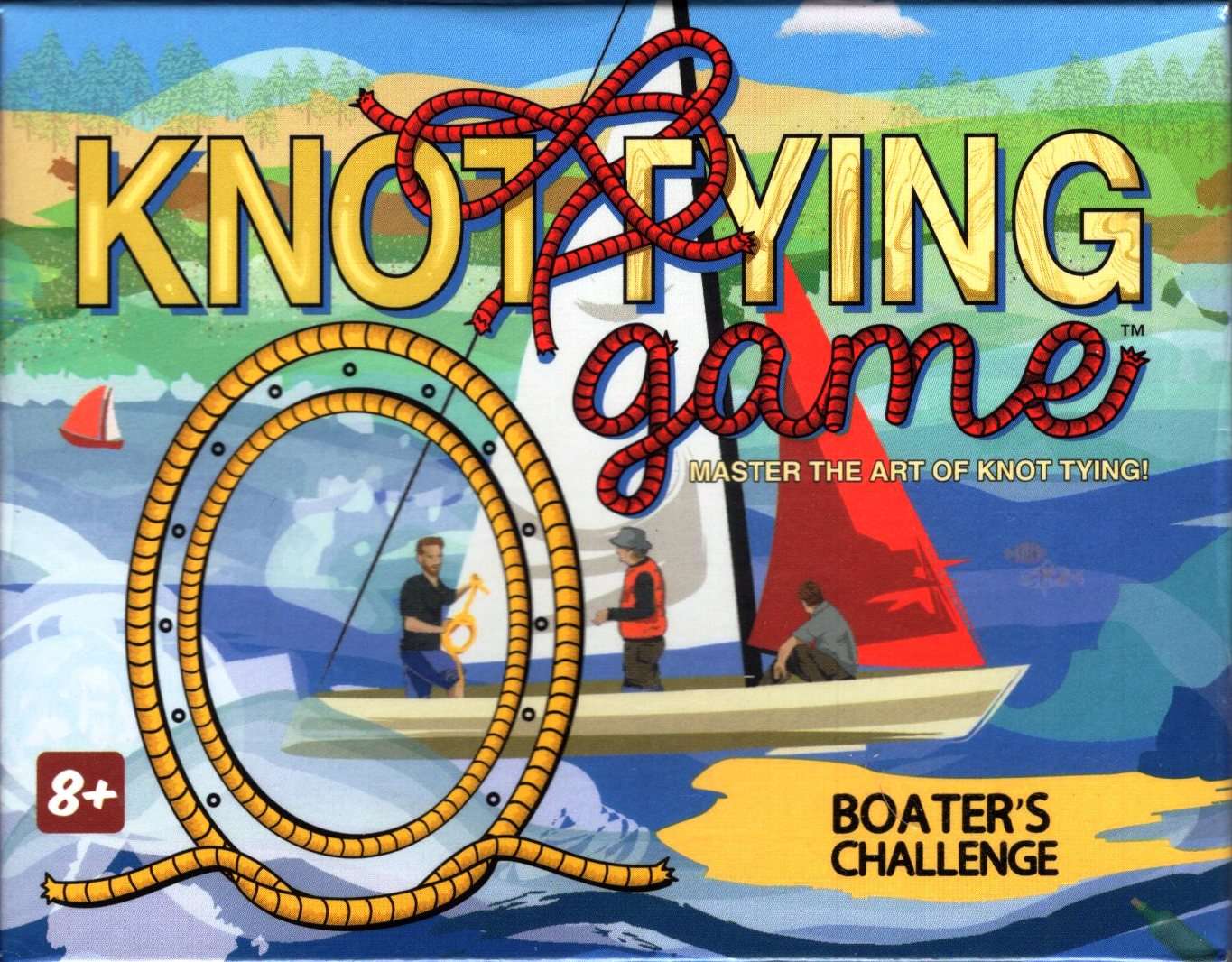 PlayingCardDecks.com-Boater's Knot Tying Game with Deck