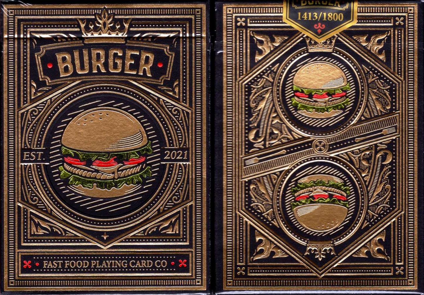 PlayingCardDecks.com-Burger Playing Cards Poker TPCC