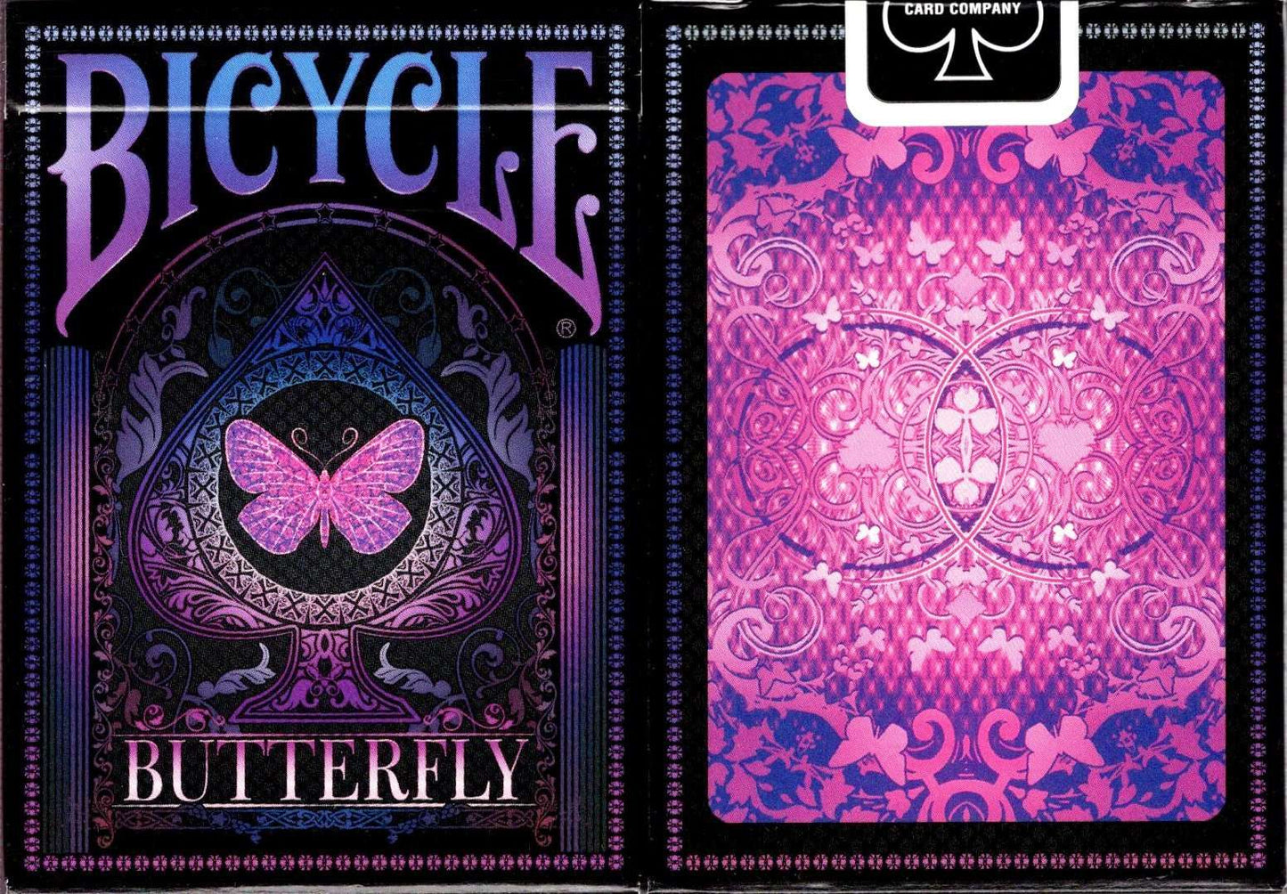 PlayingCardDecks.com-Butterfly Bicycle Playing Cards: Purple
