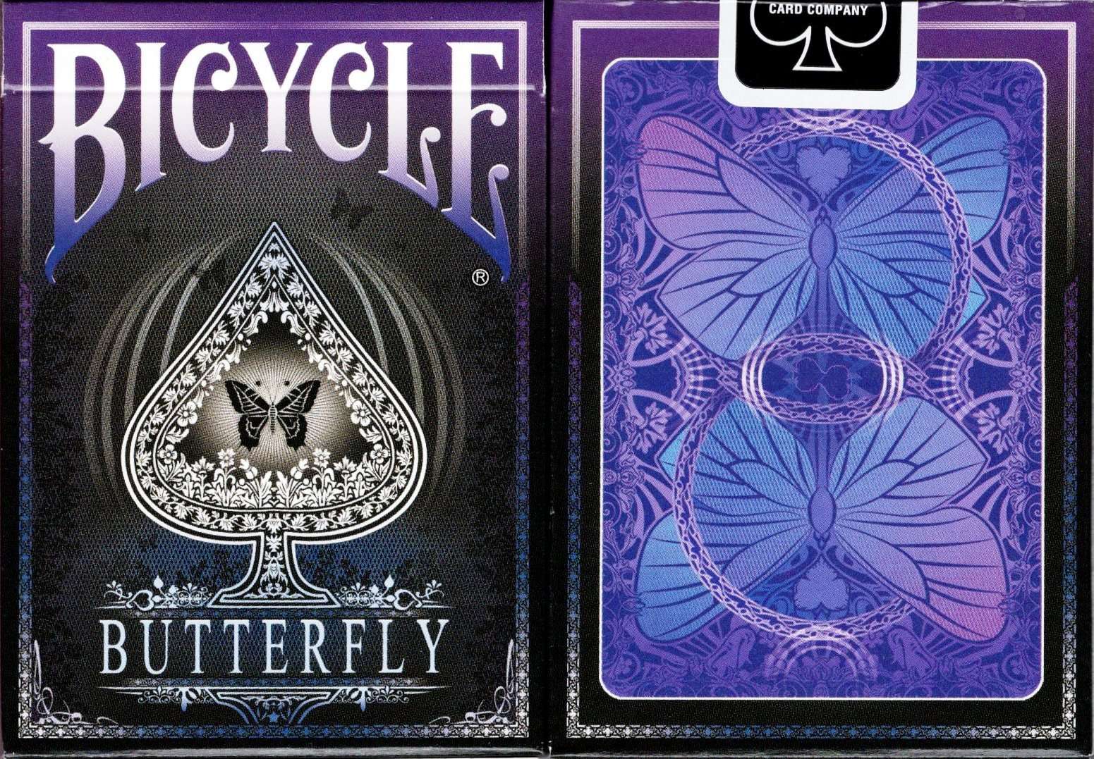 PlayingCardDecks.com-Butterfly Bicycle Playing Cards: Violet