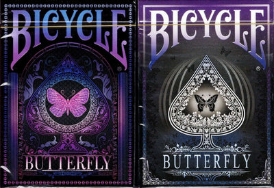 PlayingCardDecks.com-Butterfly Gilded Bicycle Playing Cards: 2 Deck Set