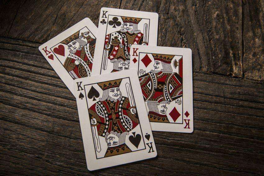 PlayingCardDecks.com-Monarchs 3 Deck Set Blue Green Red Playing Cards USPCC