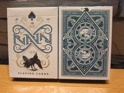 PlayingCardDecks.com-Ravn Green Playing Cards Deck USPCC