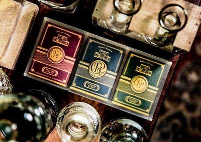 PlayingCardDecks.com-Card College Luxury 3 Deck Set In Acrylic Box USPCC