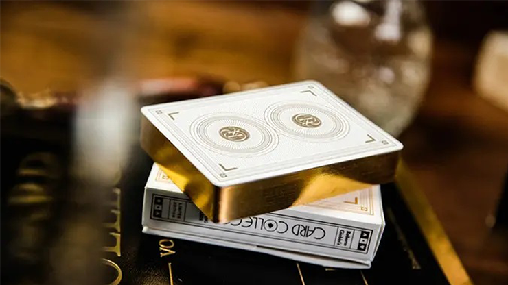 PlayingCardDecks.com-Card College The Deluxe Elegant Box Black Gilded Playing Cards 2 Deck Set