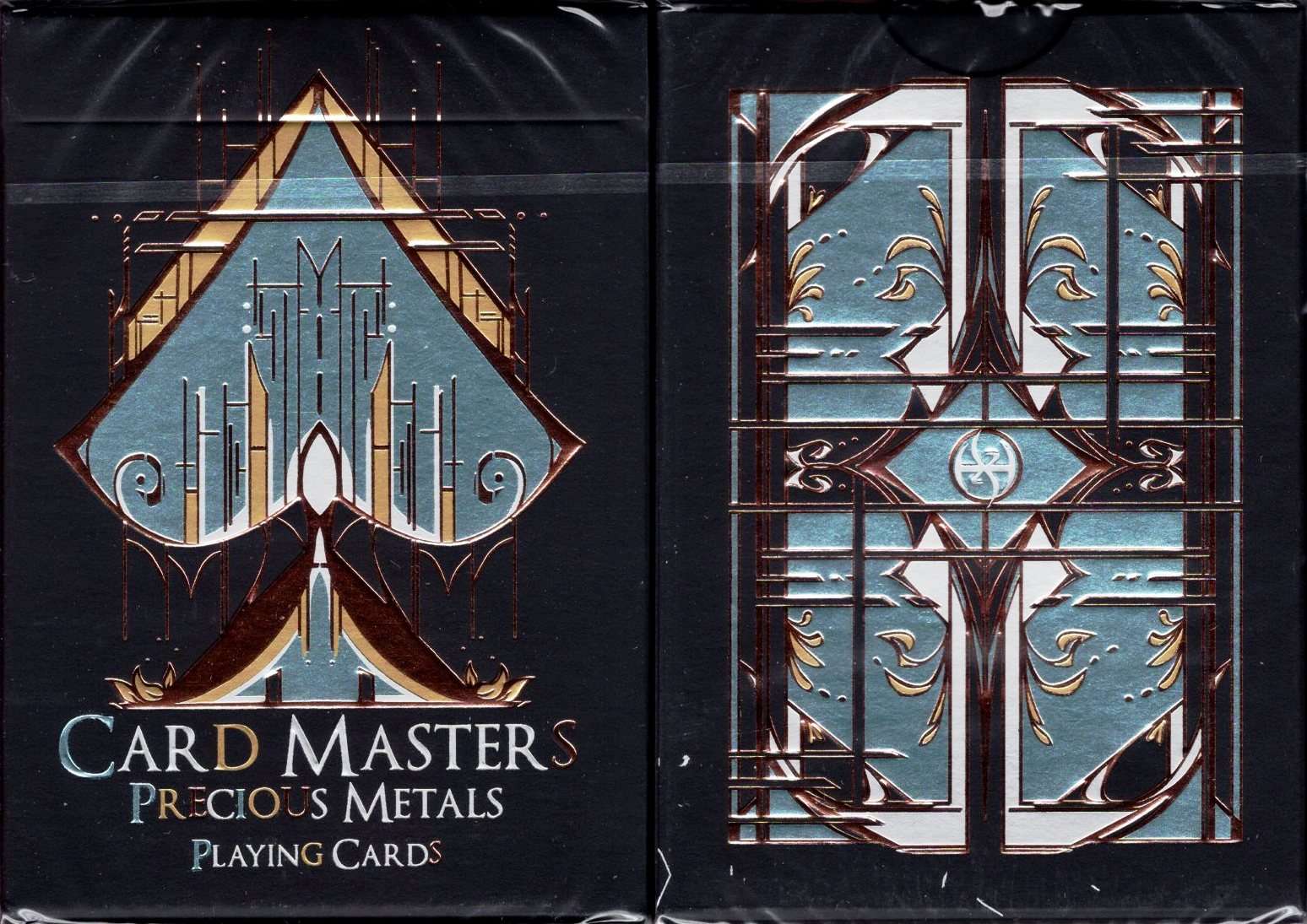PlayingCardDecks.com-Card Masters Precious Metals Deluxe Playing Cards USPCC