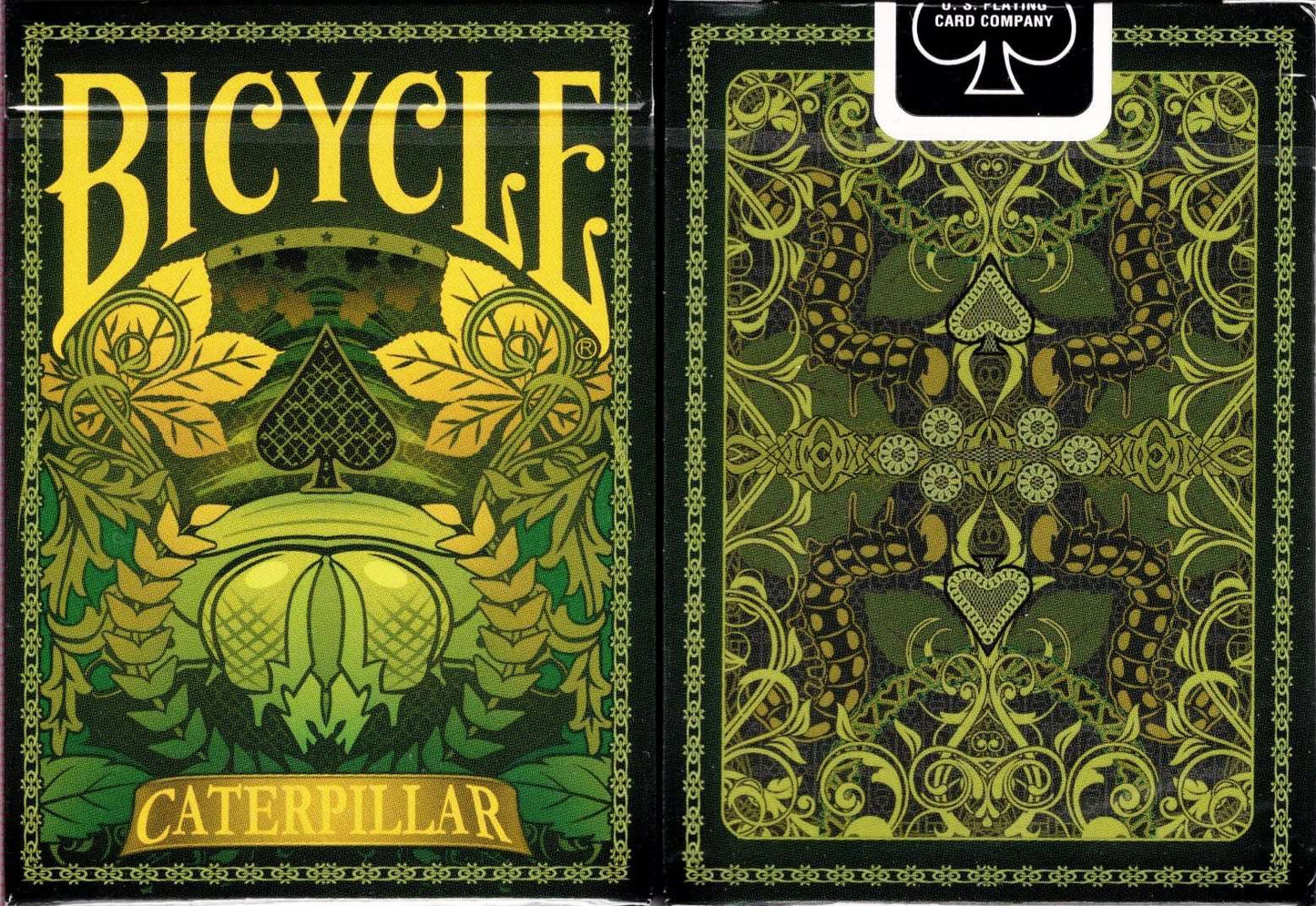 PlayingCardDecks.com-Caterpillar Bicycle Playing Cards: Olive