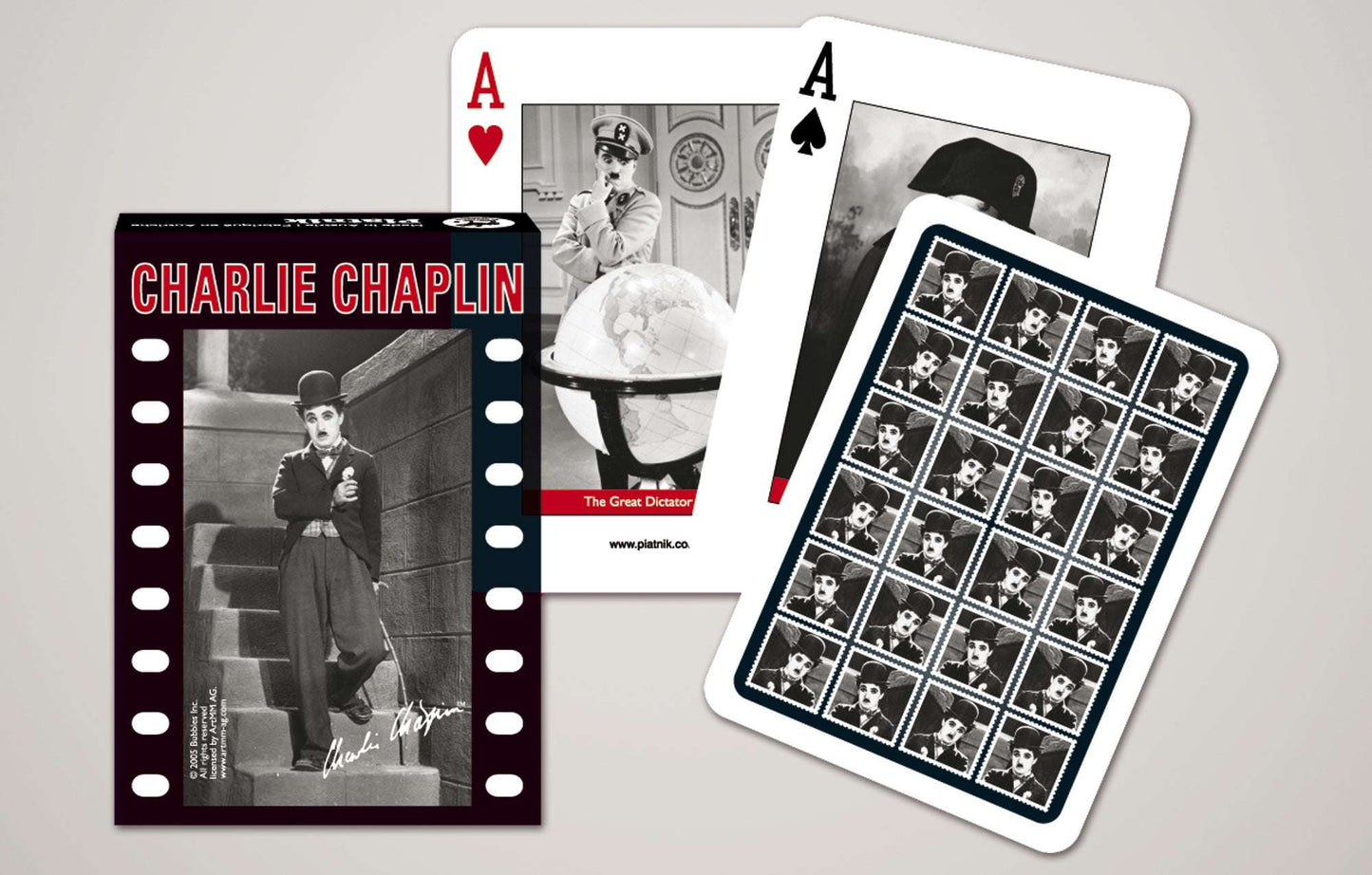 PlayingCardDecks.com-Charlie Chaplin Playing Cards Piatnik
