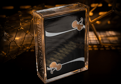 PlayingCardDecks.com-Cherry Casino Gilded Monte Carlo Black & Gold Playing Cards USPCC