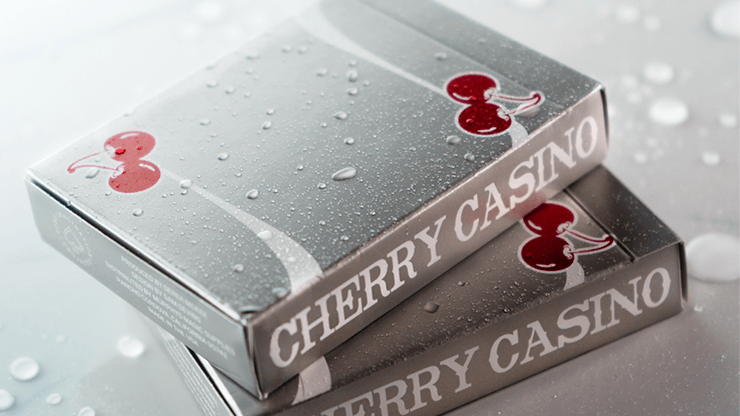 PlayingCardDecks.com-Cherry Casino McCarran Silver Playing Cards USPCC