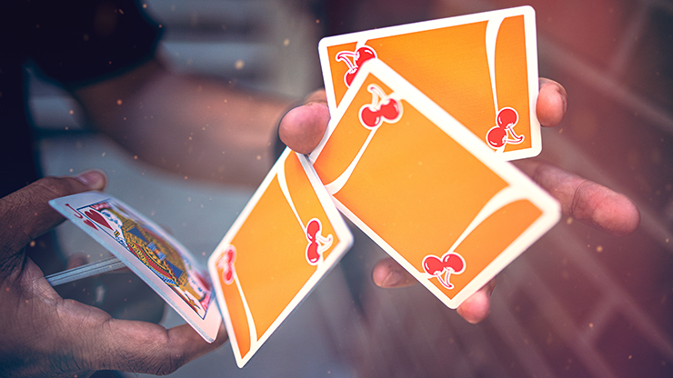PlayingCardDecks.com-Cherry Casino Summerlin Sunset Orange Playing Cards USPCC