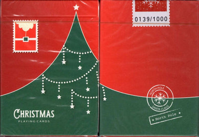 PlayingCardDecks.com-Christmas Red Playing Cards TCC