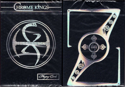 PlayingCardDecks.com-Chrome Kings Carbon Foil Box Playing Cards USPCC