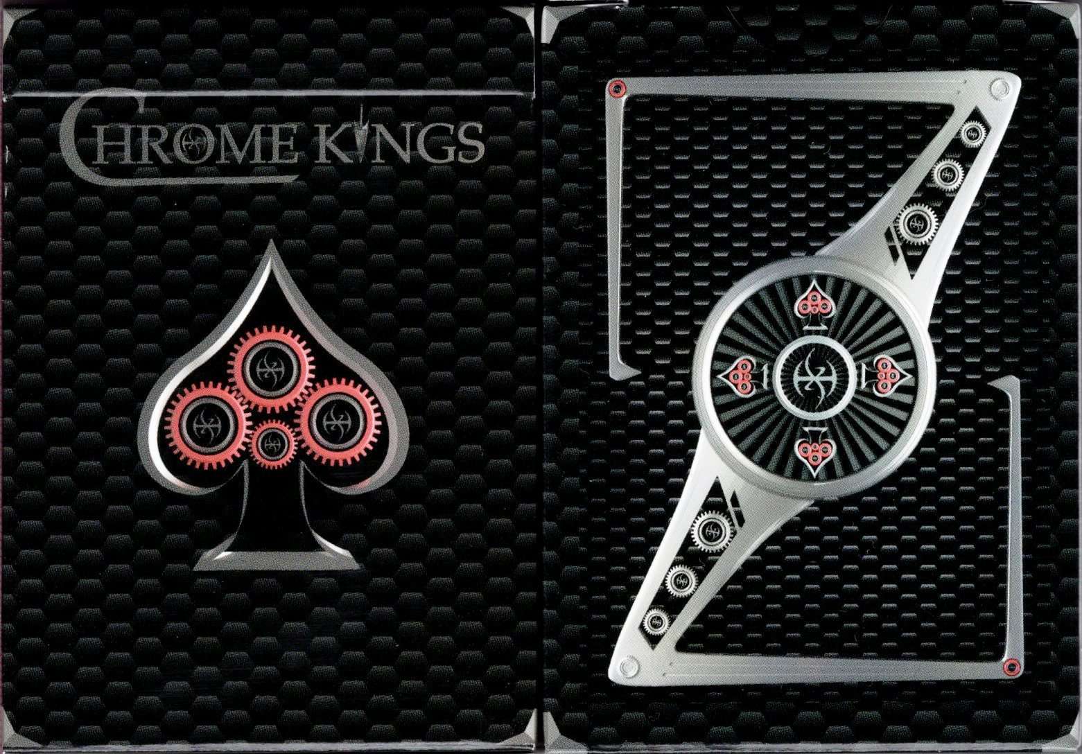 PlayingCardDecks.com-Chrome Kings Carbon Playing Cards USPCC