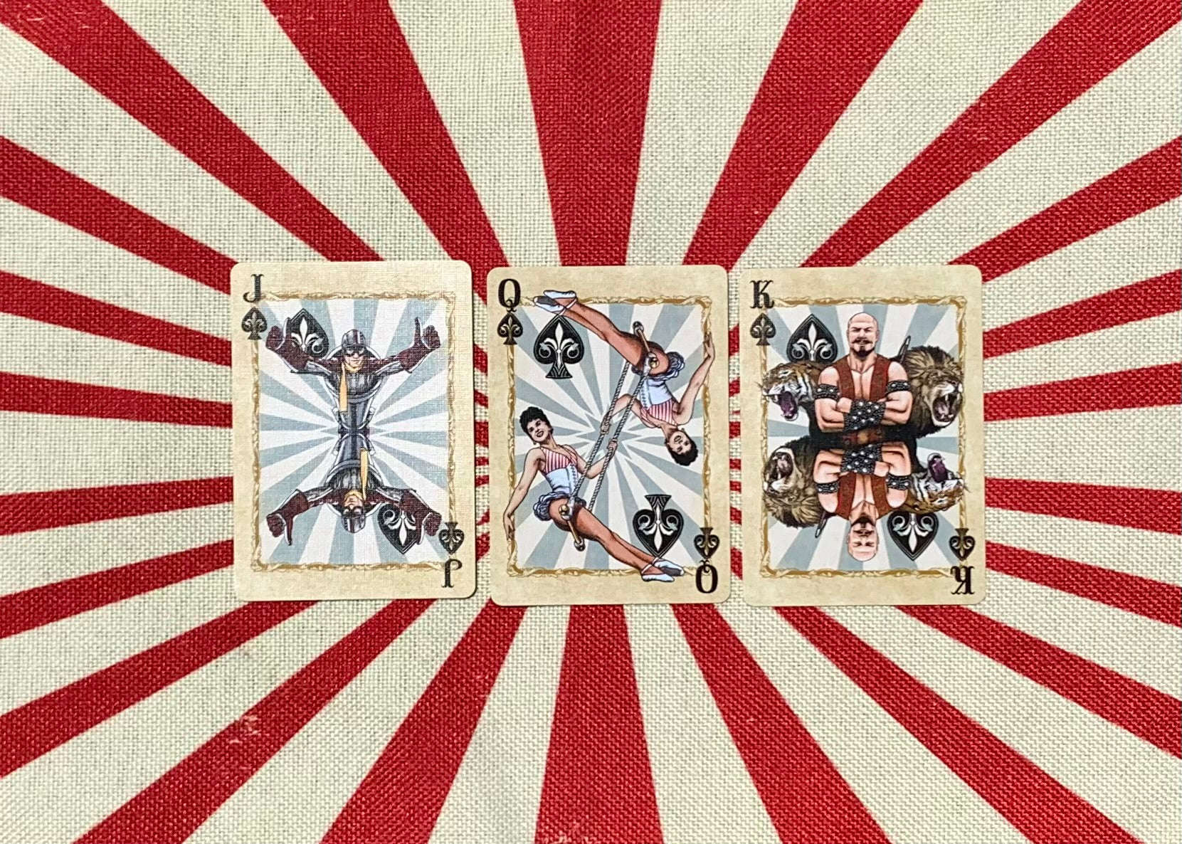 PlayingCardDecks.com-Circus Bicycle Stripper Playing Cards