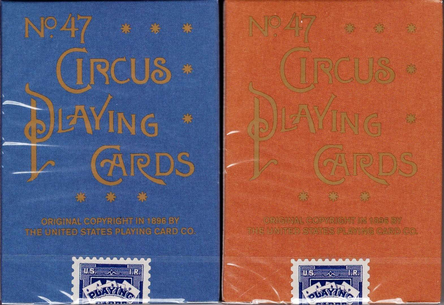 PlayingCardDecks.com-Circus Reproduction Gilded Playing Cards USPCC: 2 Deck Set