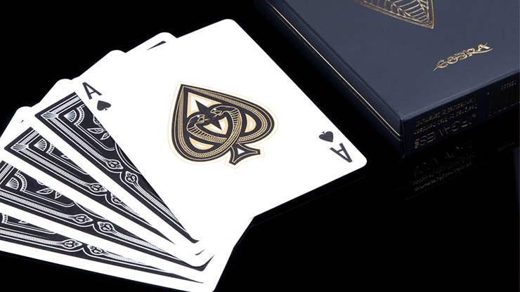 PlayingCardDecks.com-Cobra Black Playing Cards Cartamundi