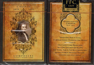 PlayingCardDecks.com-Composers Chopin Playing Cards NPCC