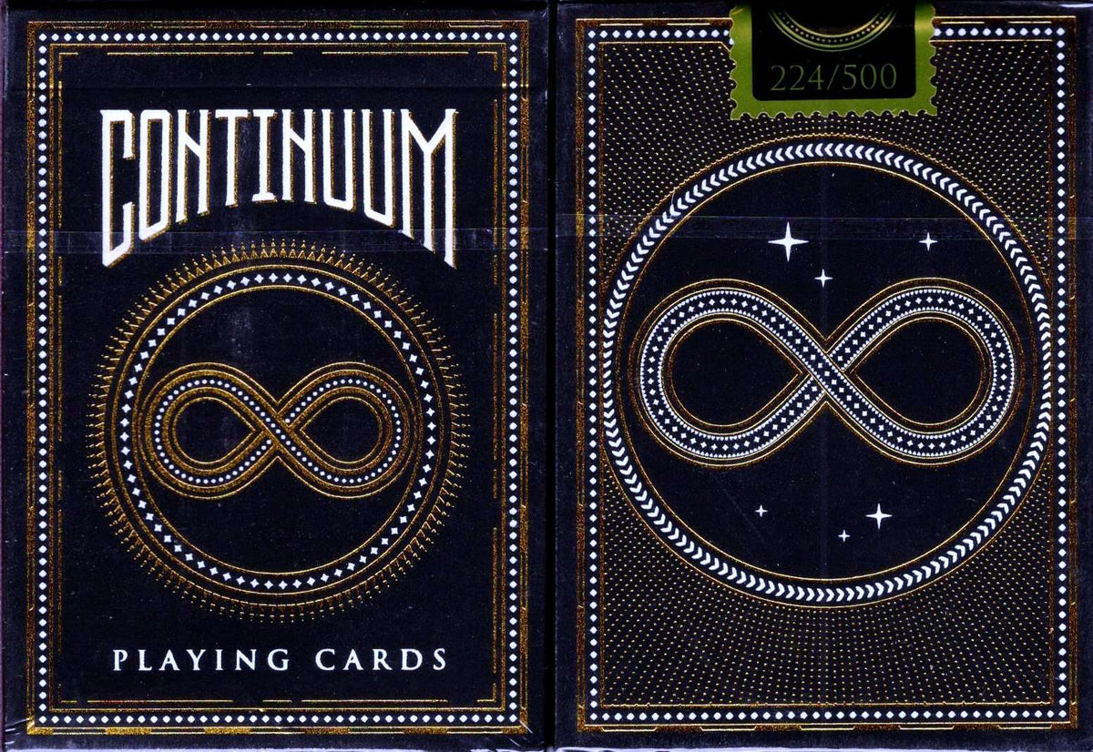 Continuum Black Playing Cards – PlayingCardDecks.com