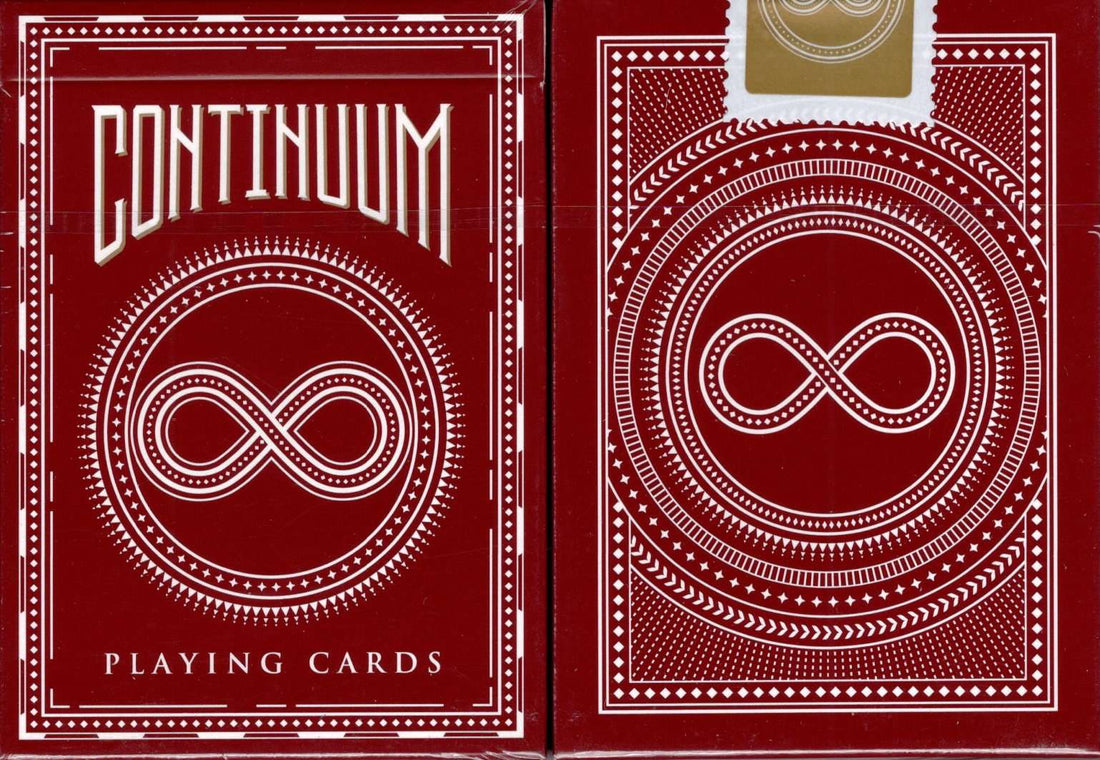 Continuum Burgundy Playing Cards – PlayingCardDecks.com