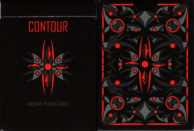 PlayingCardDecks.com-Contour Crimson Red Playing Cards MPC