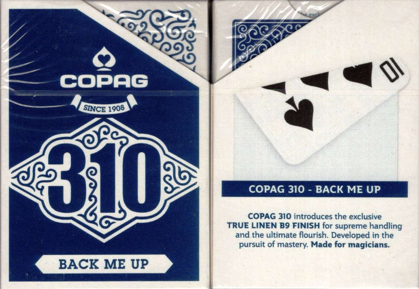 PlayingCardDecks.com-Copag 310 Back Me Up Blue Playing Cards Cartamundi