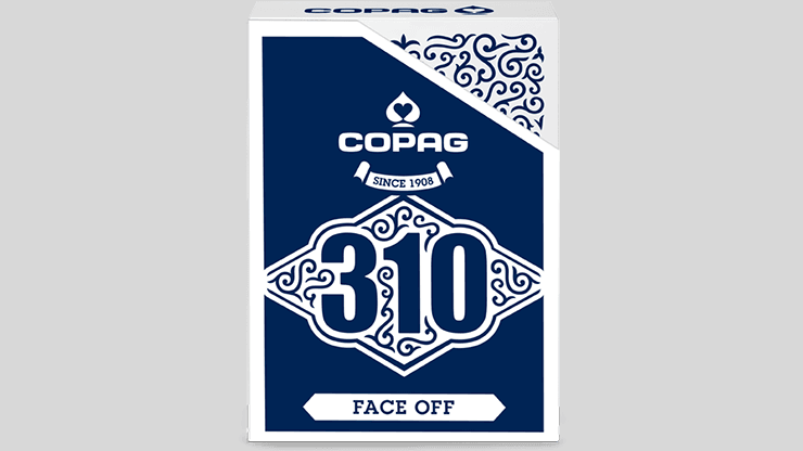 PlayingCardDecks.com-Copag 310 Face Off Blue Playing Cards Cartamundi