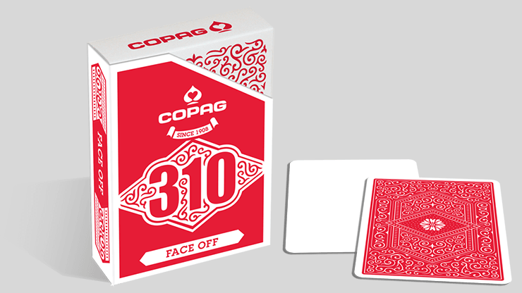 PlayingCardDecks.com-Copag 310 Face Off Red Playing Cards Cartamundi