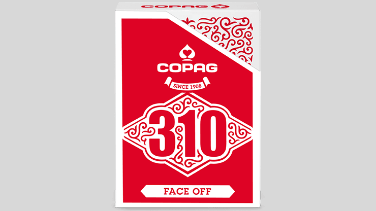 PlayingCardDecks.com-Copag 310 Face Off Red Playing Cards Cartamundi