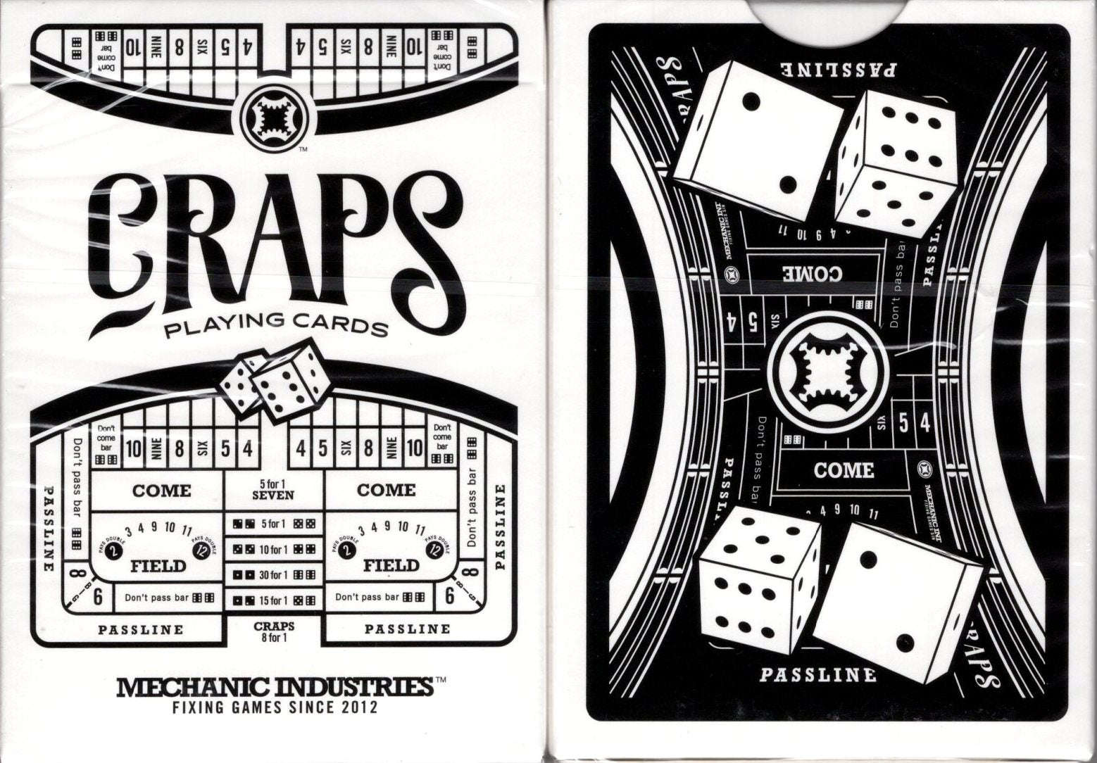 PlayingCardDecks.com-Craps Marked Playing Cards Cartamundi