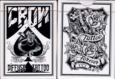 PlayingCardDecks.com-Crow Playing Cards (With Temporary Tattoos)