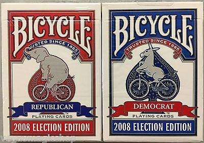 PlayingCardDecks.com-2008 Election 2 Deck Set Bicycle Playing Cards