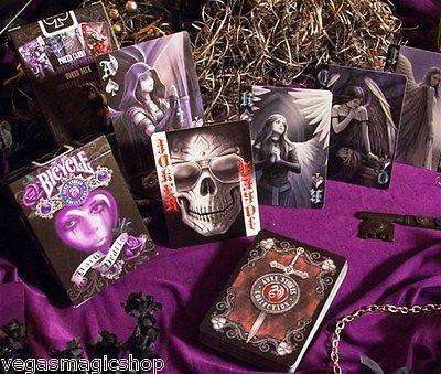 PlayingCardDecks.com-Anne Stokes Dark Hearts Bicycle Playing Cards