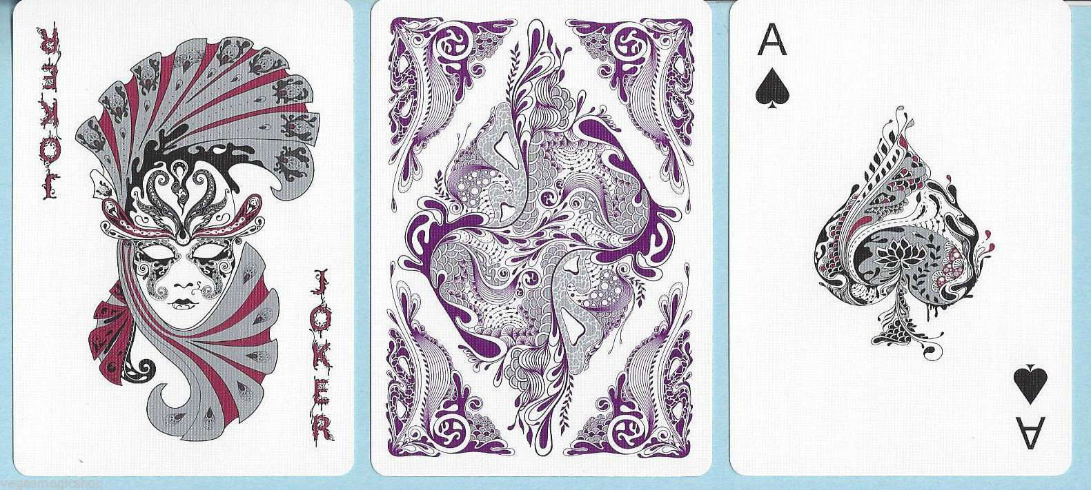 PlayingCardDecks.com-Floral Purple Playing Cards Deck