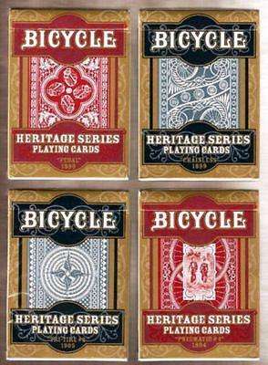 PlayingCardDecks.com-Heritage Series 4 Deck Set Bicycle Playing Cards