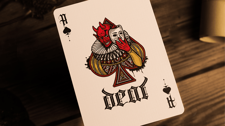 PlayingCardDecks.com-Deal with the Devil Golden Contract Playing Cards TWPCC