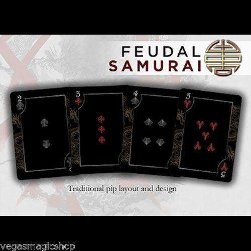 PlayingCardDecks.com-Feudal Samurai Numbered & Signed Sleeve Bicycle Playing Cards Deck