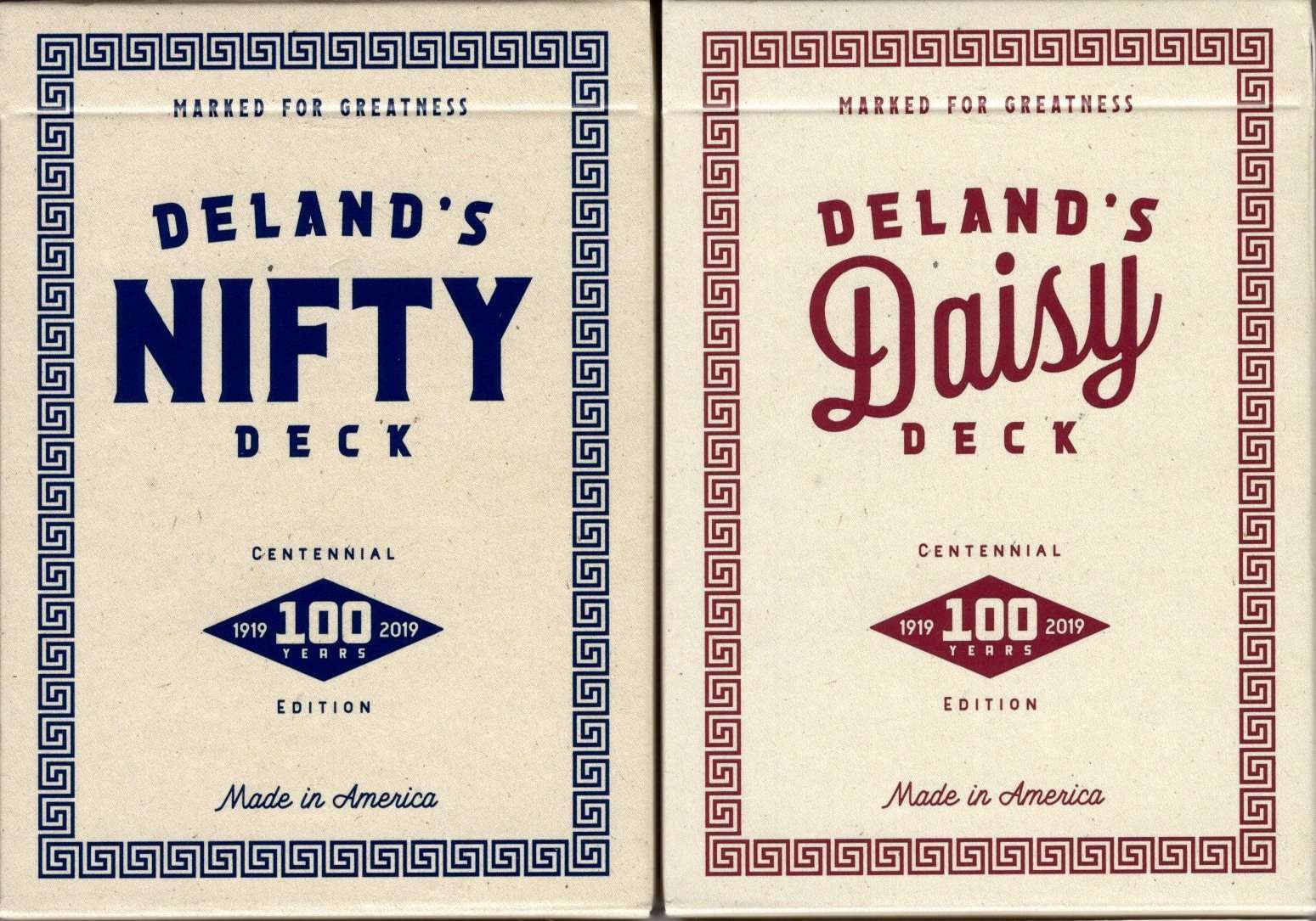 PlayingCardDecks.com-DeLand's Centennial Marked Playing Cards USPCC