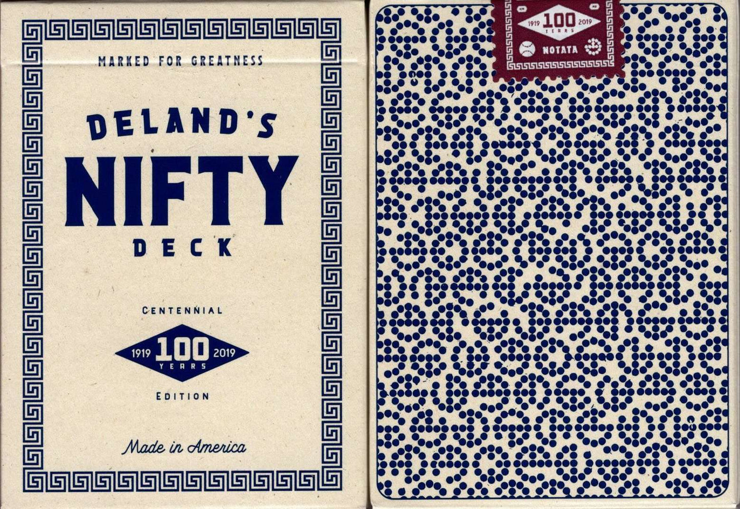 PlayingCardDecks.com-DeLand's Centennial Marked Playing Cards USPCC: Nifty Blue