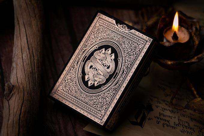 PlayingCardDecks.com-Devil's In The Details Rose Gold Playing Cards TPCC