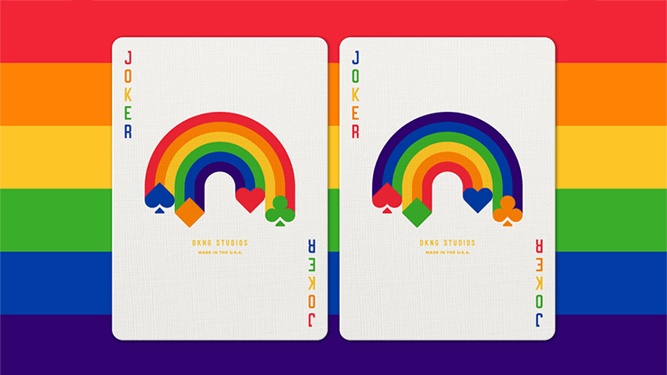 PlayingCardDecks.com-DKNG Rainbow Wheels Playing Cards EPCC