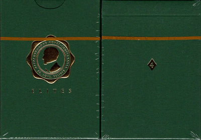 PlayingCardDecks.com-DMC Elites v4 Forest Green Marked Playing Cards
