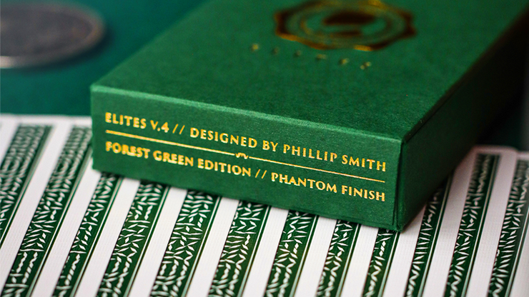 PlayingCardDecks.com-DMC Elites v4 Forest Green Marked Playing Cards